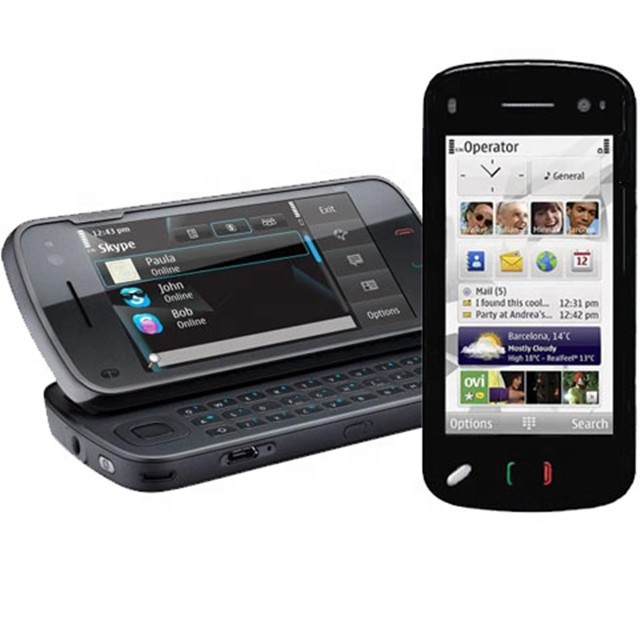 Free Shipping Original Factory Unlocked Cheap 3G Classic Slider QWERTY Mobile Cell Phone N97 Black Wifi GPS by Post