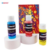 Kit de peinture acrylique à couler DIY 36 couleurs pour toile (bouteilles de 60 ml certifiées ASTM)
