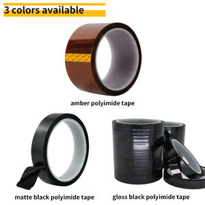 30mm Wide Double Sided Gold Finger <strong>PI</strong> Polyimide Film Insulation <strong>Tape</strong> For PCB 0.025mm Thickness Adhesive Silicone - Product Image 4