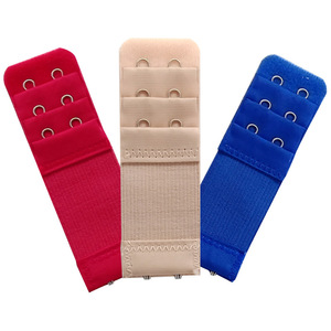 Customized 6pcs One Set Nylon <strong>Bra</strong> Elastic Band with 2 Hook 3 Row <strong>Bra</strong> <strong>Extension</strong> - Product Image 1