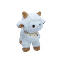 Boneka Domba Awan Grosir, Boneka Domba Mie Mie Lucu, Boneka Domba Duduk, Boneka Zodiak dari Wol, Mainan Wol, OEM ODM, Boneka Domba Berpita