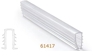 Moderna Guarnizione in PVC per Porta Scorrevole in Vetro per Doccia, Impermeabile, Antiabrasione, Antivento e Resistente all'Umidità - Product Image 4