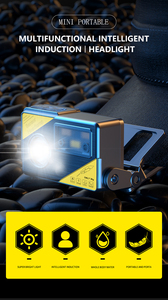 Nouvelle <span class=keywords><strong>lampe</strong></span> frontale LED rechargeable, étanche, avec capteur de pression, ultra-légère et puissante - Product Image 2