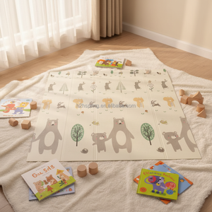 Tapis de jeu pour bébé, épais, antidérapant, en mousse XPE, non toxique, imperméable, pour le temps sur le ventre et les activités de bébé - Product Image 1