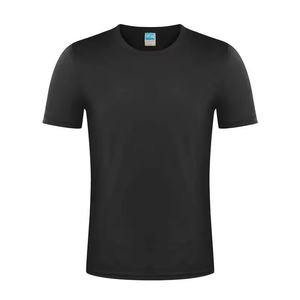 Custom Printing Wholesale <b>Plain</b> Knitted T-Shirts Sublimation Blank <b>Tee</b> Shirt Men's T-Shirt <b>White</b> Men's 100% Polyester T-Shirts - Product Image 2