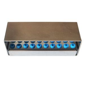 Hot Selling 30-Hole Dental Bur Holder Stainless Steel Body Silicone Holes Multi-Purpose Oral Hygiene Dental Specific - Product Image 5