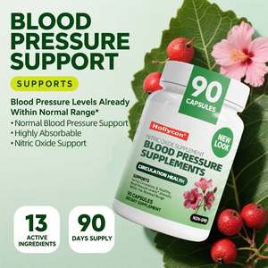 OEM <span class=keywords><strong>Hawthorn</strong></span> <span class=keywords><strong>Berry</strong></span> Hibiscus bawang putih Vitamin B12 sirkulasi Kesehatan & tekanan darah dukungan suplemen tekanan darah - Product Image 4