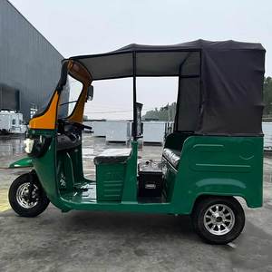 2024 New Arrival 5-Seat Passenger Tricycle Taxi Tuk Tuk Bajaj Adult Tricycle <strong>3</strong> <strong>Wheel</strong> <strong>Ev</strong> Rickshaw - Product Image 2