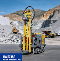 HENGWANG HWSZ180 Mini-foreuse hydraulique portable diesel pour puits d'eau, profondeur 150m, petites foreuses de puits d'eau à vendre