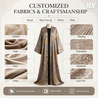 Robe longue Abaya ouverte Aberto à paillettes brillantes, de haute qualité, florale, islamique, pour femme, grande taille, respirante, pour l'Aïd