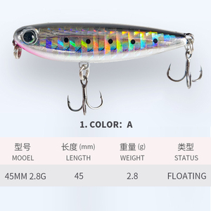 <span class=keywords><strong>WTD</strong></span> ลอยดินสอเหยื่อว่ายน้ําประดิษฐ์เหยื่อน้ําเบสทะเลปิคเหยื่อตกปลาร่างกายแข็ง - Product Image 2