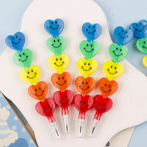 Cung cấp sinh viên tình yêu mỉm cười khuôn mặt bút chì khâu thẻ cố định PP Túi Stackable bút chì cơ học sinh viên mô hình - Product Image 2