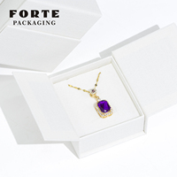 Boîte à bijoux magnétique double porte blanche haut de gamme, couleur personnalisée, design tendance pour mariage et anniversaire