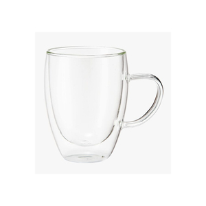 Verres thermiques à double paroi avec poignée pour café, lot de 2, 340 ml, tasses à café isolées résistantes à la chaleur, mugs en verre transparent réutilisables - Product Image 4