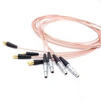 Câble coaxial RF à faible perte RG316 de haute précision pour inspection ultrasonique, mini SMA L5 vers FFA C5, qualité assurée