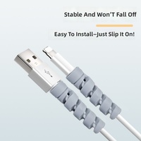 Protector de Cable de Silicona, Anti-Rotura, Anti-Desgaste, Funda Flexible para Cable de Carga USB Tipo-C, Cargador de Teléfono, Cable de Carga para Ratón