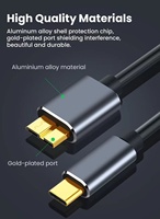 Cable de Sincronización de Datos USB 3.0 Tipo-C a Micro B de Alta Velocidad 5Gbps, 1m, con Blindaje Trenzado de PVC, Accesorio para Teléfono Móvil y Computadora