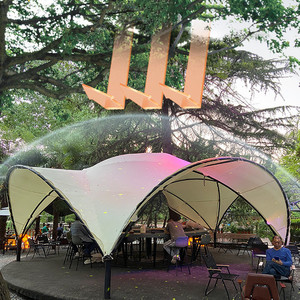 Carpa Domo Ovalada de Acero Reforzado para Acampar al Aire Libre, de Una Sola Capa, de Montaje Rápido, para Cuatro Estaciones, Espacio Amplio, para Eventos y Alojamiento - Product Image 4