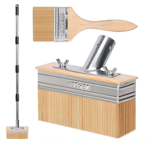 Impugnatura lunga 60 \ "applicatore <span class=keywords><strong>per</strong></span> macchie 7 \" Set di <span class=keywords><strong>pennelli</strong></span> larghi <span class=keywords><strong>per</strong></span> <span class=keywords><strong>dipingere</strong></span> <span class=keywords><strong>mobili</strong></span> da parete con recinzione in legno - Product Image 1
