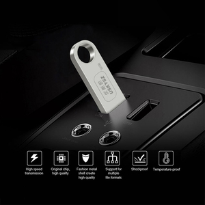 Uskysz <span class=keywords><strong>mini</strong></span> Kim Loại <span class=keywords><strong>USB</strong></span> <span class=keywords><strong>Flash</strong></span> da tùy chỉnh Pendrive món quà cưới <span class=keywords><strong>USB</strong></span> Keychain 2.0 128GB 64GB quảng cáo tập tin lưu trữ Pendrive - Product Image 2