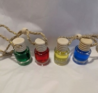Meilleure Vente : Diffuseur de Parfum Liquide Suspendu pour Voiture, 8 ml, en Verre, avec Bouchon à Vis et Bouteille en Bois de Rangement