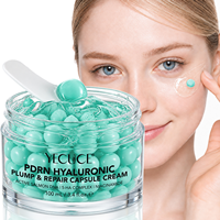 Crème en capsules PDRN adaptative jour et nuit 2 en 1 YECUCE, crème PDRN hydratante anti-âge régénérante cellulaire pour une peau éclatante