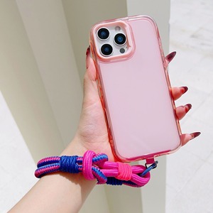 เคสโทรศัพท์แบบหนา สายคล้องโทรศัพท์แบบสร้อยข้อมือ จี้ห้อยโทรศัพท์หลากสี สายคล้องข้อมือสั้นสำหรับโทรศัพท์ - Product Image 3