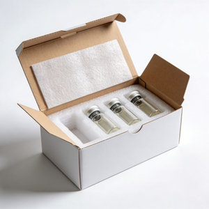 Luxury Custom Cardboard Paper Black Shipping Packaging Mailer Corrugated Box For <b>Glass</b> <b>Vial</b> - Product Image 4