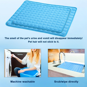 Tapis rafraîchissant en gel premium pour animaux de compagnie (chien, chat, chiot, lapin) - Tapis de glace respirant et imperméable avec circulation d'air - Product Image 6
