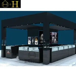 Free Design Jewelry Kiosk With Display Table For Shop Mall