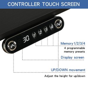 איכות גבוהה אוטומטית ארגונומית מעלית לשבת לעמוד גובה מתכוונן שולחן שולחן מחשב ממונע - Product Image 5