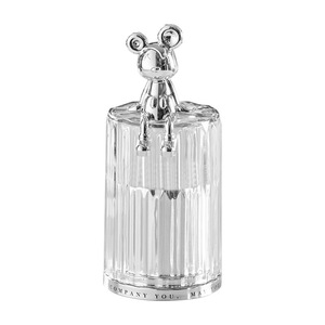 Luxury Black Toothpick Holder With Animal Handle Dustproof For Cotton Swabs And Dental Floss Storage - Product Image 2