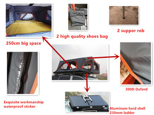 New Outdoor Hard Roof Top <b>Tent</b> for SUV 3-4 Person Oxford Fabric Four-season Waterproof <b>Large</b> Space Easy Install - Product Image 6