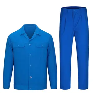 2023便宜的2件工作服套装夏季轻便短袖和长袖安全工业劳保服装套装