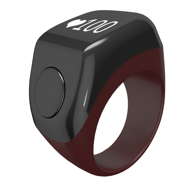 2025 Best-selling Iqibla Smart Tasby Ring Count Counter Digital Tasby 5 Prayer Time Reminder Waterproof Muslim Smart Zikr Ring