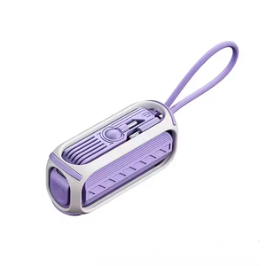 TBFIT capsula di emergenza Power Bank tre in uno con cavo incorporato 20w Power Bank Mini rotante pieghevole Mobile Power Bank - Product Image 2