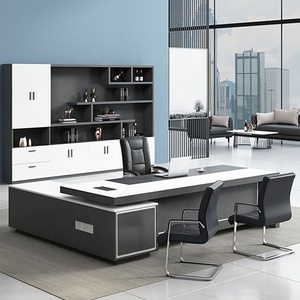 Bureau <span class=keywords><strong>de</strong></span> <span class=keywords><strong>luxe</strong></span> MFC patron table manager executive office desk L shape <span class=keywords><strong>mobilier</strong></span> <span class=keywords><strong>de</strong></span> bureau - Product Image 2