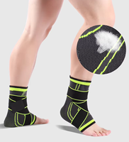 Protection de cheville sportive pour la course et le basketball – Soutien respirant en Spandex 3D et nylon tricoté – Ceinture de compression à crochets