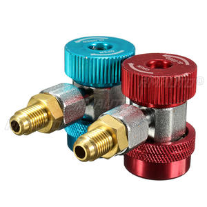 1 pièce Adaptateur de raccord rapide R134A pour climatisation automobile, Outil de déconnexion haute et basse pression R134a, Accessoires de climatisation, Manomètre de collecteur AC - Product Image 1