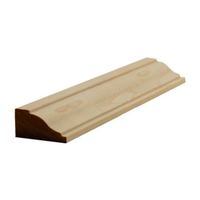 Moulures décoratives en bois de Paulownia brut, écologiques, pour artisans, 7/8"x7/16", pour murs et meubles, directement de l'usine