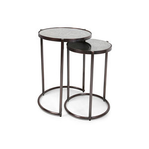 Table basse en verre en acier inoxydable personnalisée moderne vente en gros pour la maison hôtel restaurant élégant mobilier de table en métal - Product Image 3