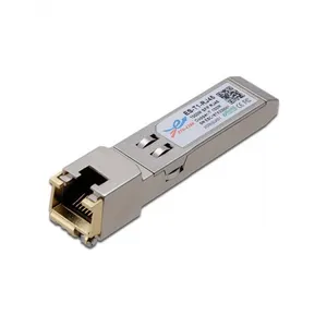 Gigabit SFP RJ45 10G bakır modülü SFP + 30m 80m Ethernet 10/100/1000m RJ45 portu elektrik alıcı-verici