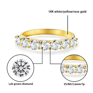 Bagues de fiançailles et de mariage style princesse en or massif 18 carats avec diamants de laboratoire, tendance Starsgem Jewelry. - Product Image 4