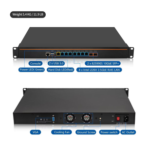 Routeur PC CWWK 1U Z87 19 I5-4300M <span class=keywords><strong>8x</strong></span> I226-V 2.5G Double SFP+ 10GbE OPNsense Serveur Homelab Pare-feu 1U Montable en Rack - Product Image 6