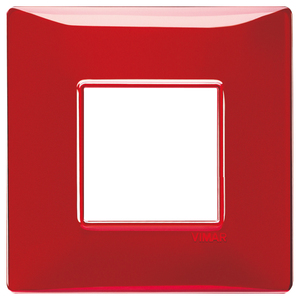 Vimar Wall <b>Switch</b> Plate 14.5x9.5 Cm Red Reflex Finish - Product Image 1