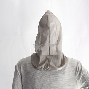 BLOCK EMF Tela antiradiación EMI y RF Blindaje EMF Hat 100% Silver Mesh Hoodie Hat 100% Silxer - Product Image 3