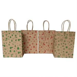 Low Price Paper <b>Bag</b> Small Color <b>Gift</b> Natural Kraft Logo <b>Christmas</b> <b>Gift</b> Paper Packaging Jewelry Fancy Shopping <b>Bags</b> Manufacturer - Product Image 1