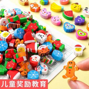 Paquete de 50 Borradores de Goma con Forma de Animales y Frutas, Borradores de Lápiz Creativos Kawaii, Material Escolar para Niños y Estudiantes, Mini Borradores de Dibujos Animados - Product Image 5