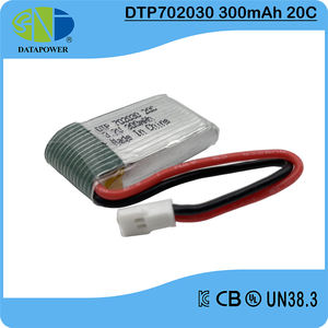 Batería de Litio de Alta Velocidad 20C-702030 3.7V 300mah, Fabricante OEM para Juguetes, Suministro Directo de Polímero - Product Image 3