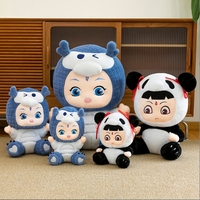2025 Offres Spéciales Nezha jouets en peluche personnalisés poupées de personnage de dessin animé Adorable pour enfants cadeaux jouets en peluche doux société coucher maison cadeau